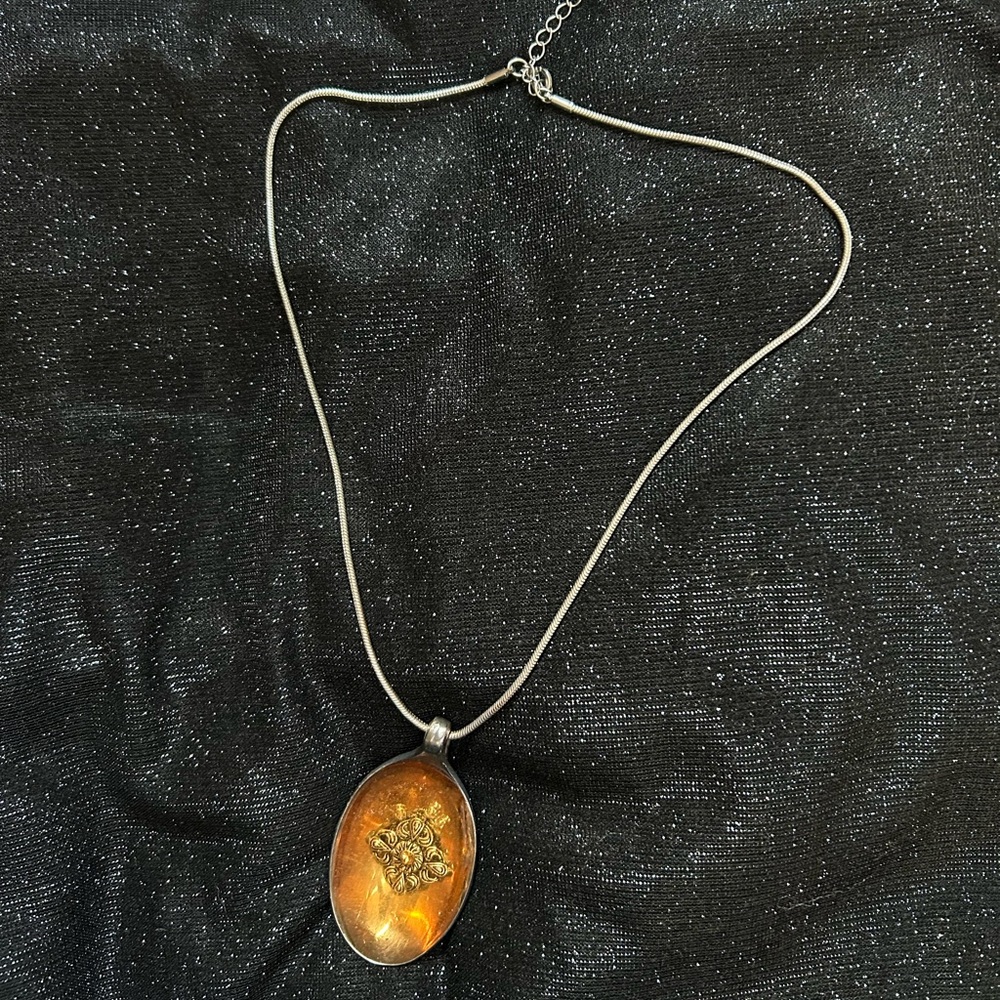 Spoon Resin necklace
